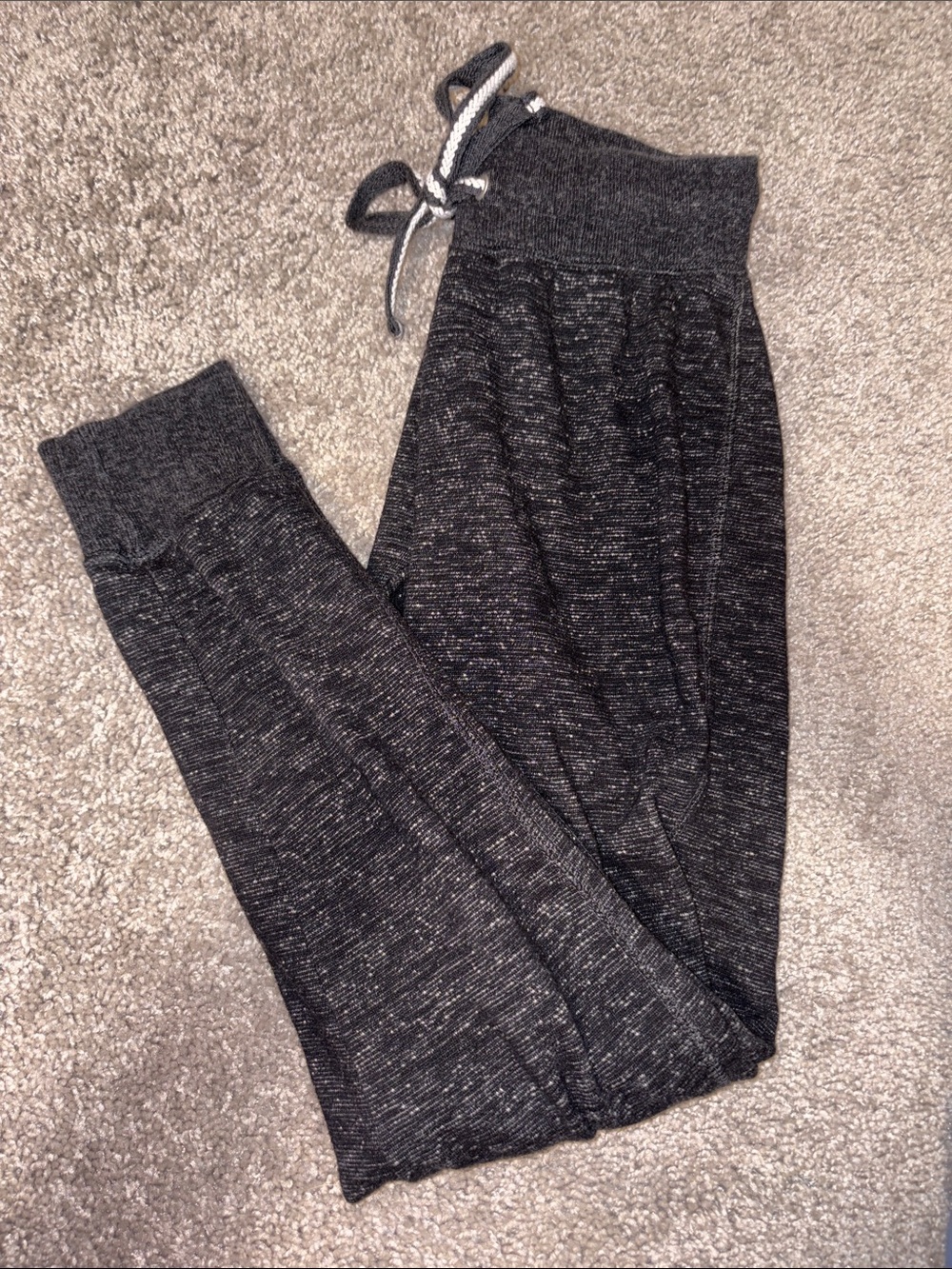 Love Me Black & White Knit Jogger Pants